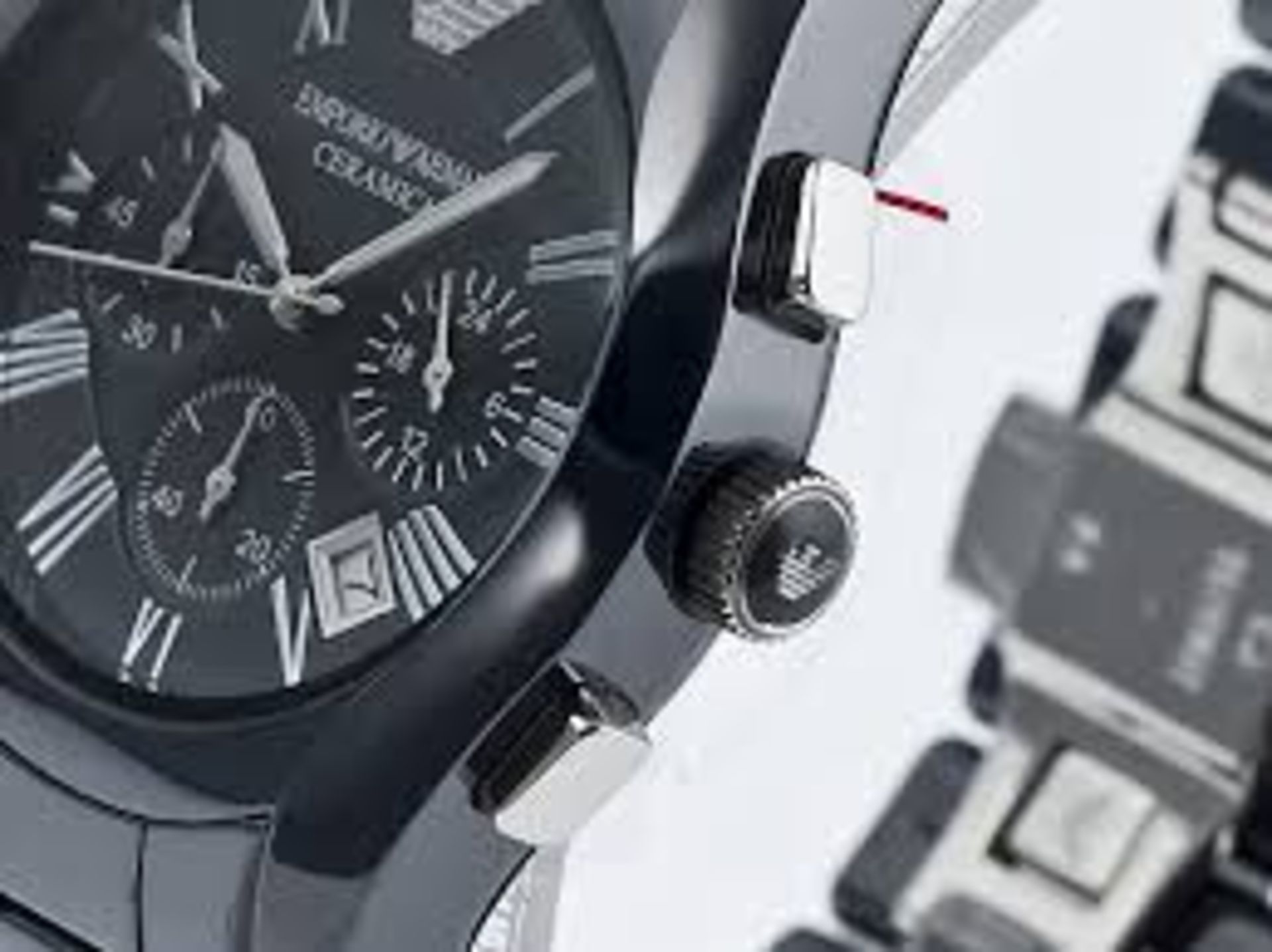 TOTAL RRP £399 Emporio Armani Ceramica Wrist Watch model number AR1469 - Image 2 of 4
