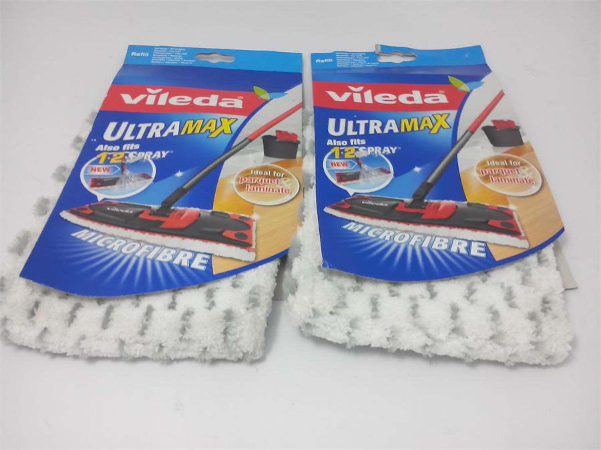 Vileda Ultramax/ 1-2 Spray Replacement Microfibre Pad In this Lot you will receive two packs