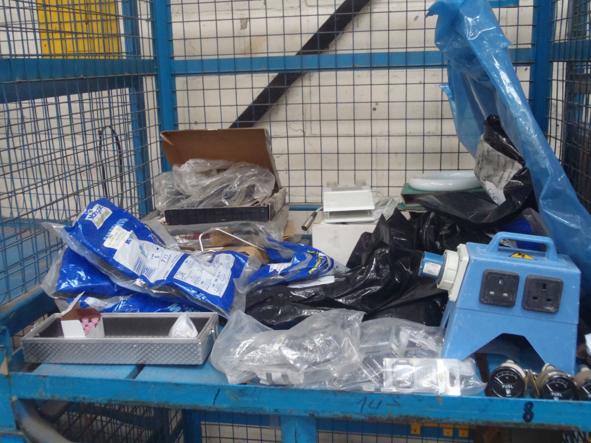 Cage of Hardware including Fuel Valves, Krypton Bulbs and Marigolds - Untested