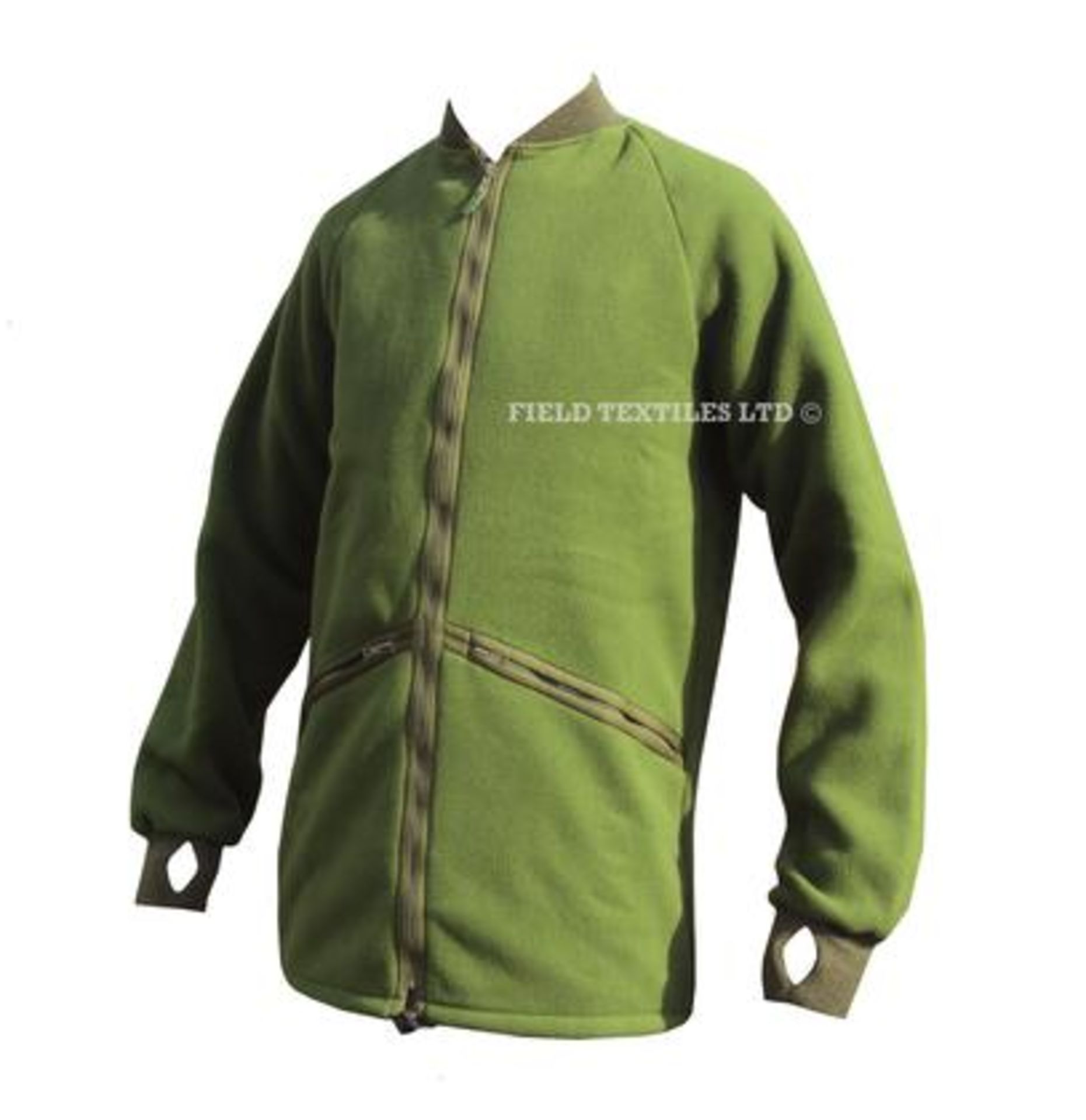 Pack of 5 - Green Fleeces without Collar - Mix of Sizes - Grade 1