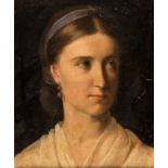Pierre Narcisse Guérin (Attr.)1774 Paris - 1833 Rom Portrait einer jungen Dame mit blauem