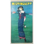 Daniel Thouroude De Losques1880 Saint-Lô - 1915 Harbouey Mistinguett. 1911. Farblithografie auf