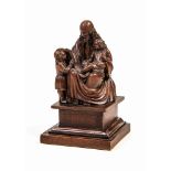 Jesus segnet die KinderDeutsch, 19. Jh. Vollplastisch und sehr fein aus Holz geschnitzte Darstellung