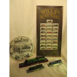 3x Model trains (ornamental Flying Scotsman (x2), and The Mallard); a limited edition