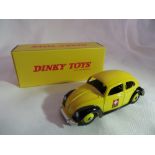 Dinky reproduction Swiss Postal VW Beetle with box. Modern reproduction from original castings under