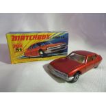 A Matchbox Citroen SM; No. 51. Original box.