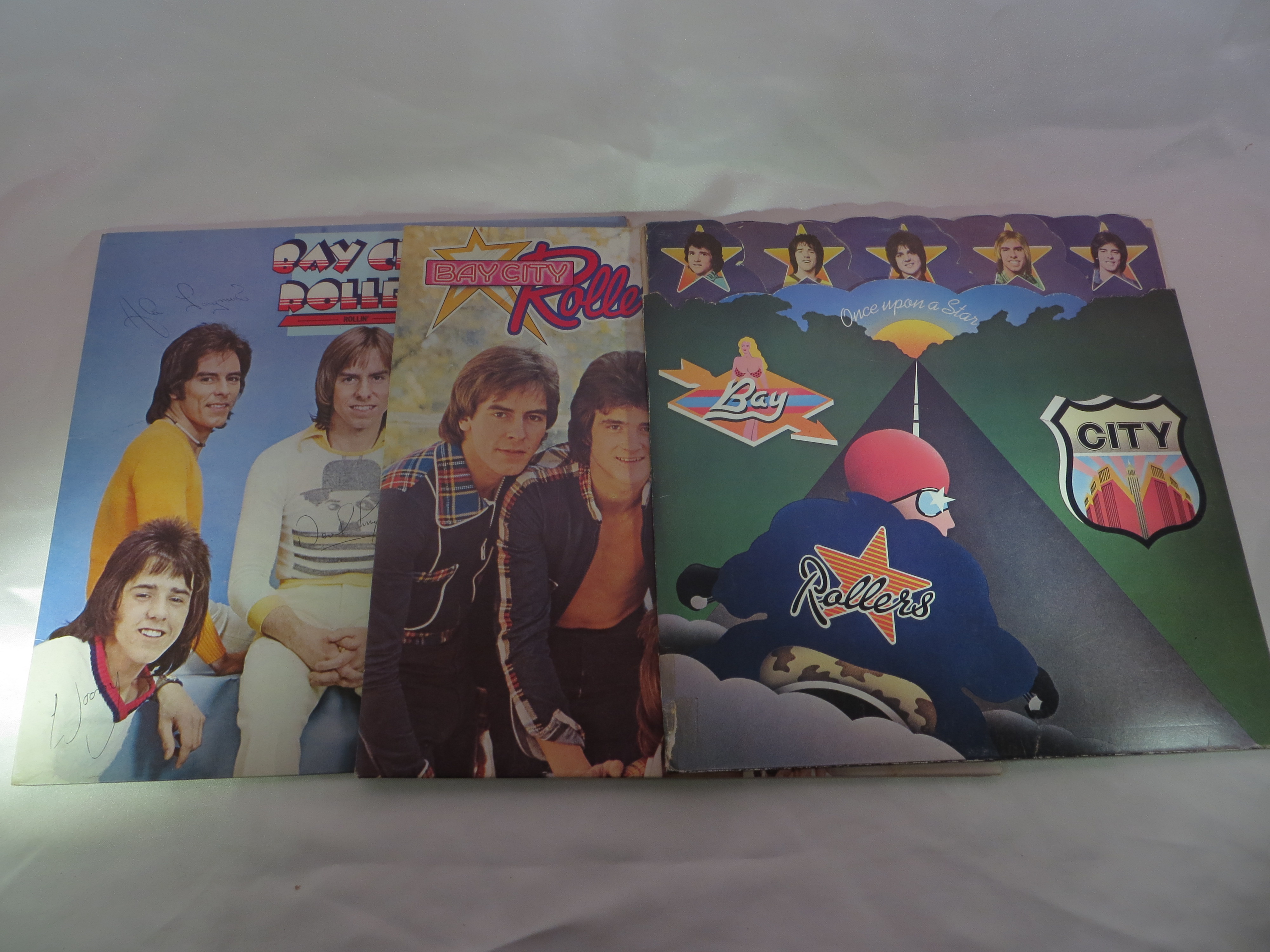 3x Bay City Rollers vinyl LP's.