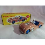 Dinky reproduction Triumph TR2 Sports with box. Modern reproduction from original castings under