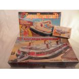 2x Airfix Hovercraft model kits and 1x battery operated hovercraft model, also by Airfix. PLEASE