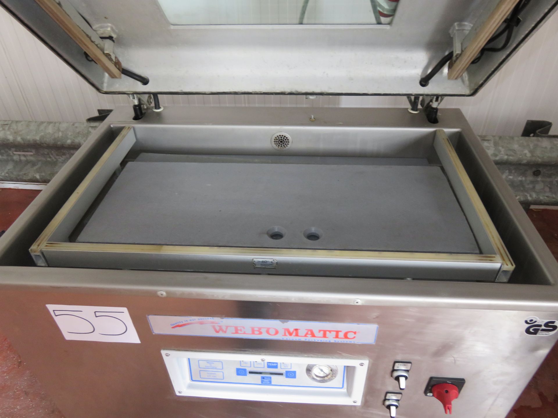 Webomatic Sngle chamber Vac Packer. Totally S/s. with 3 heat seal bars:front to back x 2 470mm,LO£30 - Image 2 of 3