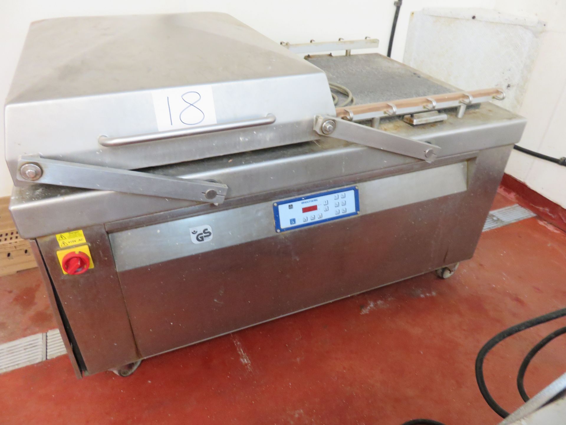 Multivac C500 double chamber Vacuum Packer.With gas facility.S/s.2 heatseal bars in each LIFTOUT £30