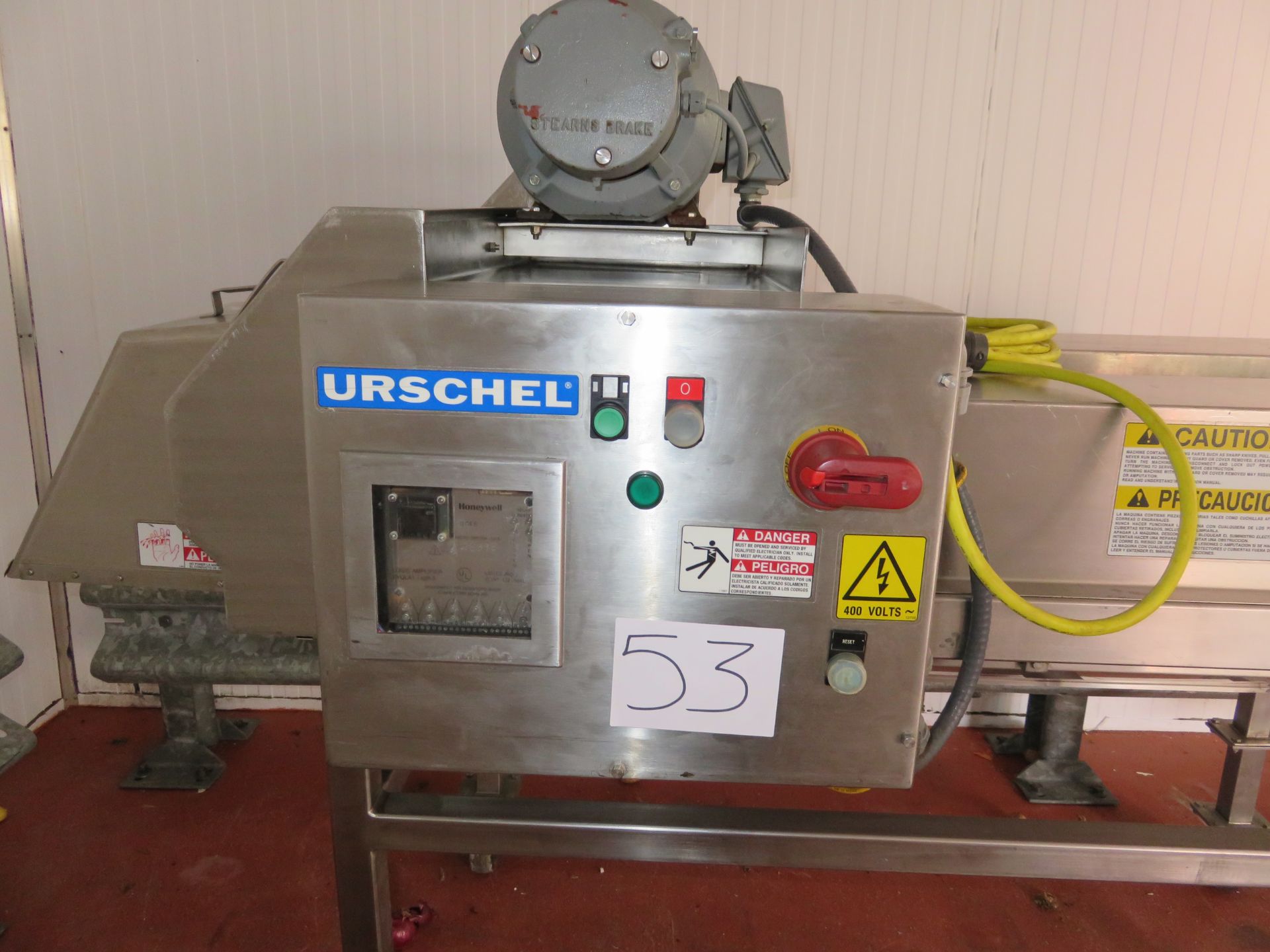 Urschel J9. Totally S/s as new. Mobile on wheels. From chip cutting line LIFT OUT £40