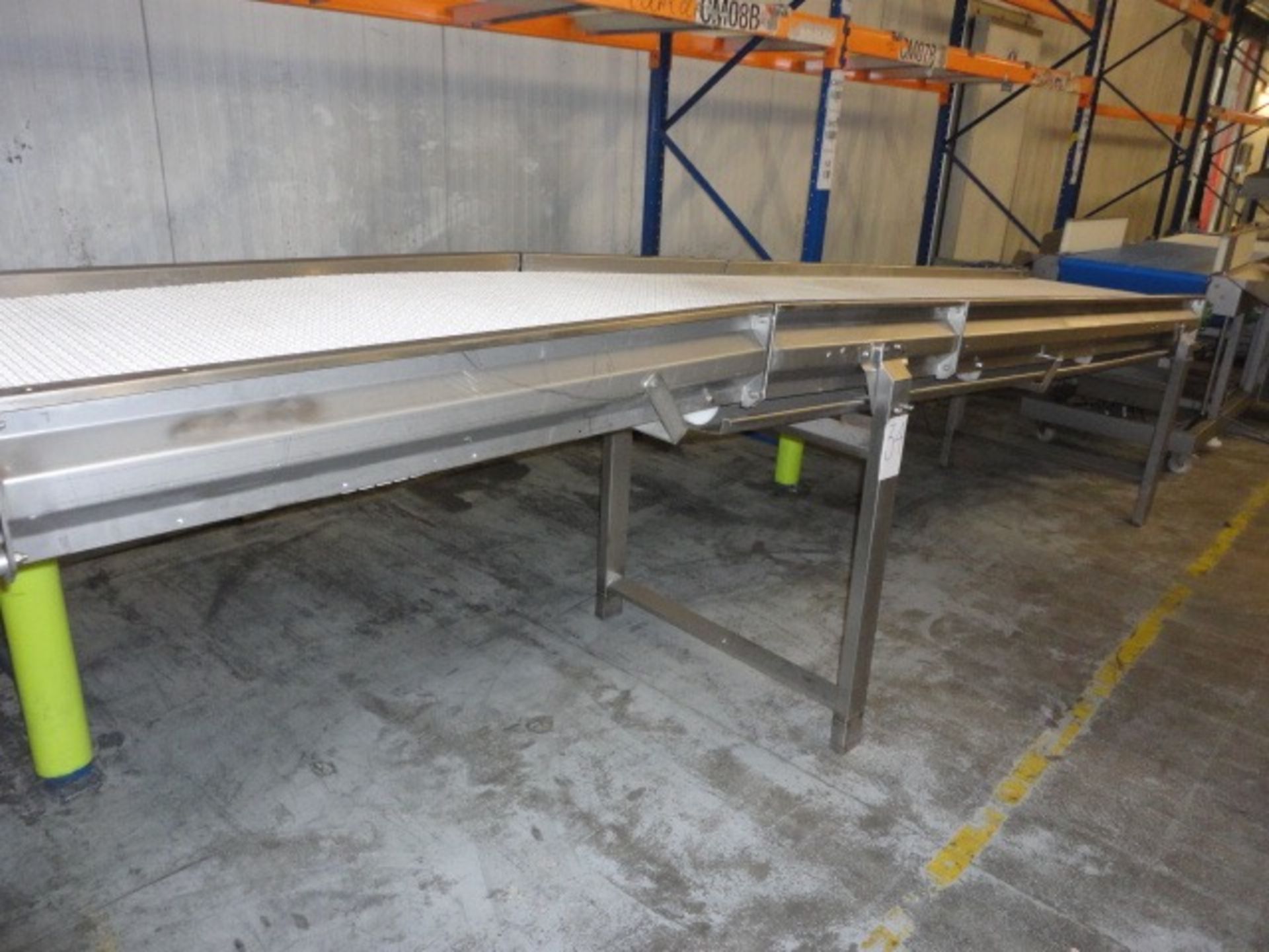 S/s Converyor with introlux belt 700mm wide x 4400mm long LIFT OUT £30 - Image 4 of 4