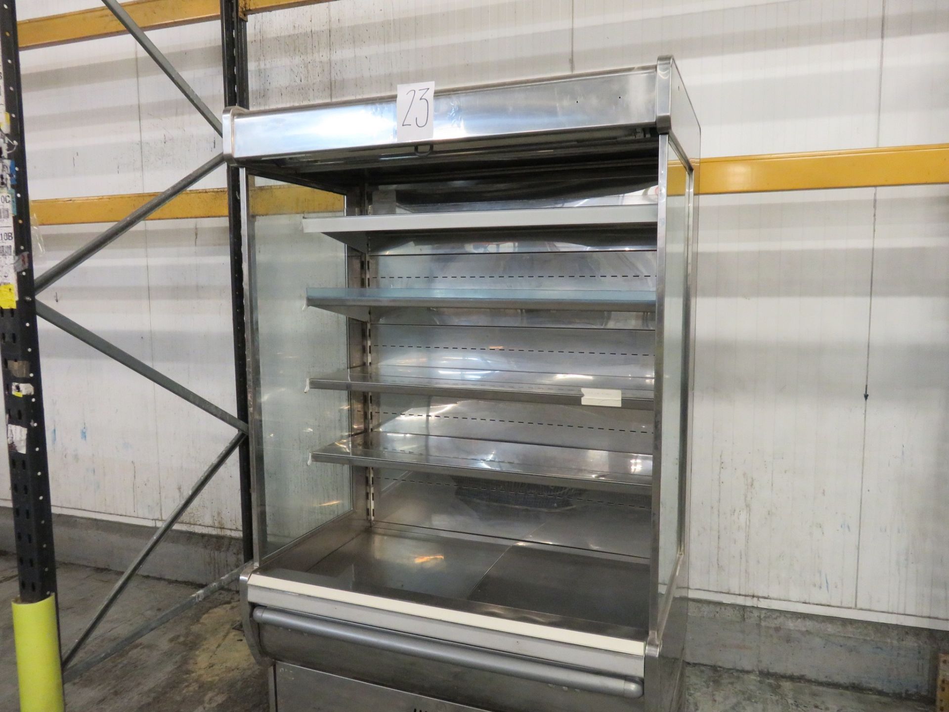 S/s refrigerated Display Cabinet. Approx. 1200mm x 850mm x 2 mtr high. LIFT OUT £20 - Image 2 of 2