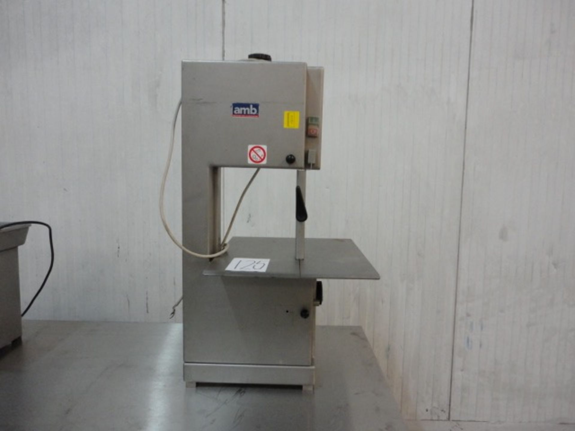 AMB all S/S bandsaw. Table top. LIFT OUT £20