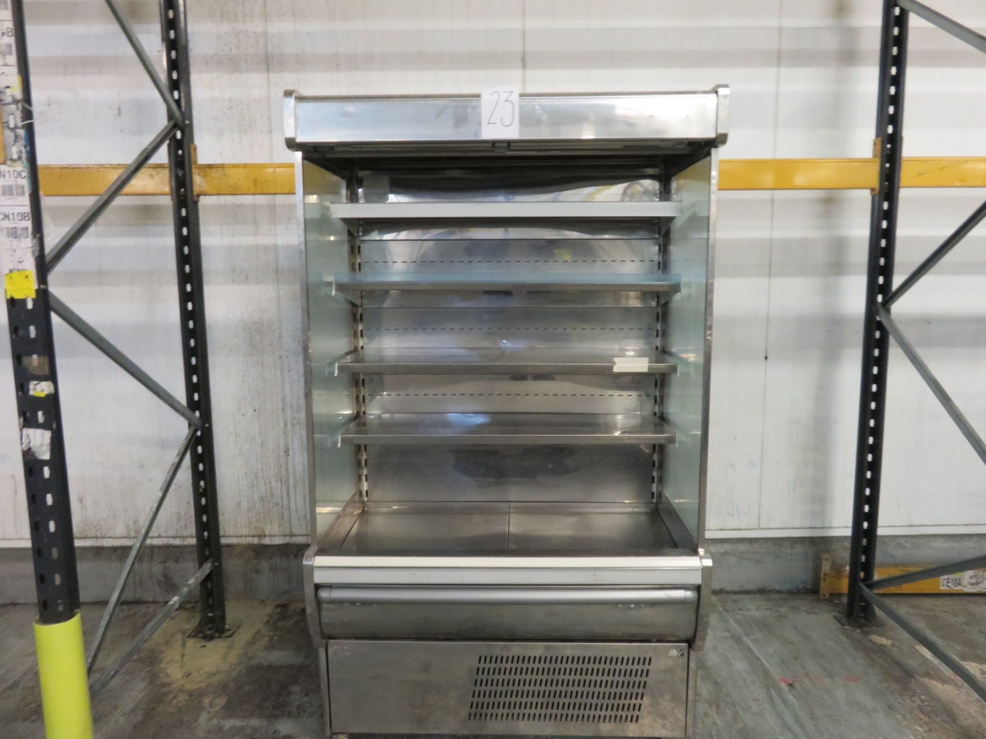 S/s refrigerated Display Cabinet. Approx. 1200mm x 850mm x 2 mtr high. LIFT OUT £20