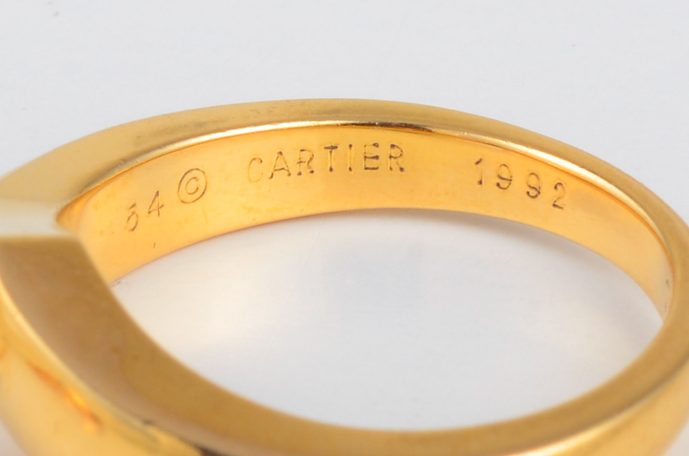 cartier v shaped ring