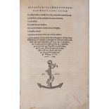 Priscianus. Libri Omnes, woodcut printer's device to title and to verso of colophon f., with final