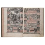 Breviarium Romanum, printed in red and black, numerous woodcut illustrations and initials, a few ff.