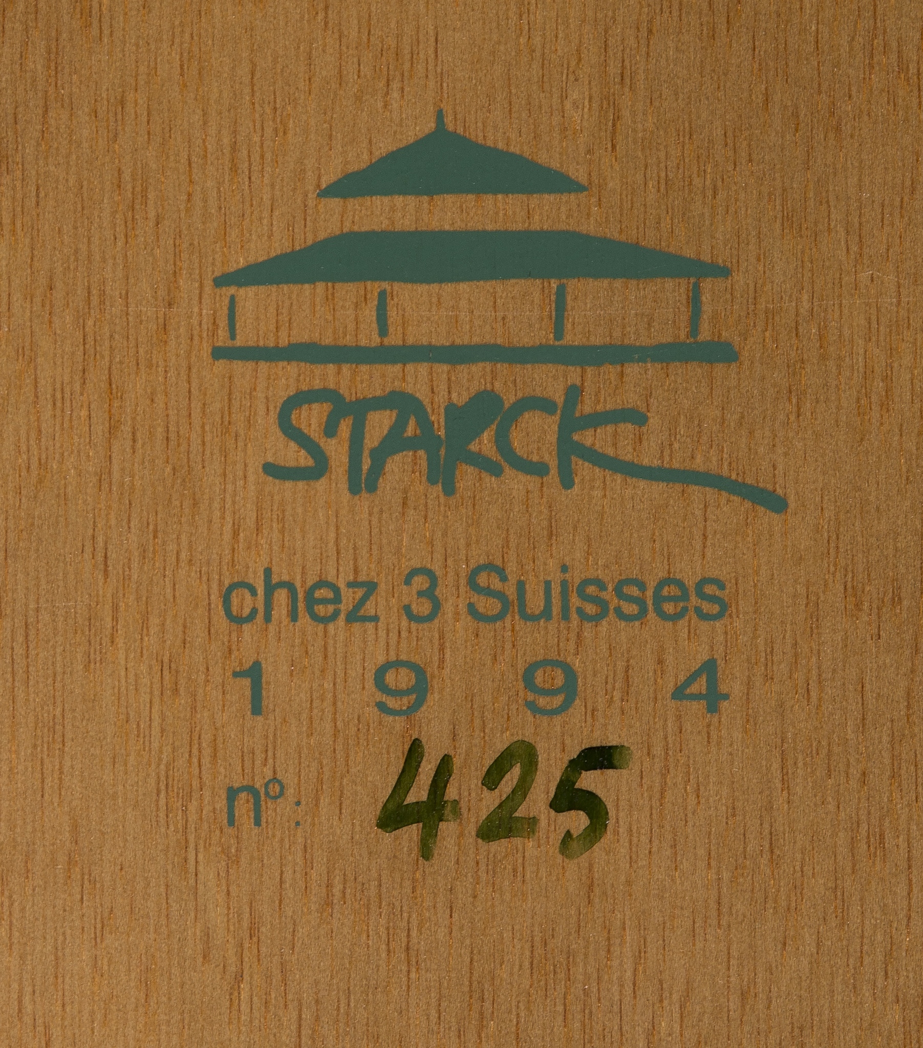 Starck (Philippe) Chez 3 Suisses, number 425 of an unspecified limited edition, wooden box - Image 2 of 2