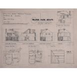 Planning.- Potter (Walter R.) A group of 25 sheets of plans and elevations of detached and semi-deta