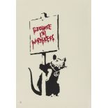 Banksy (b.1974) Because I am worthless