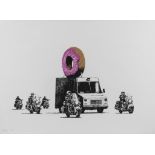 Banksy (b.1974) Donuts (Strawberry)