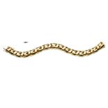 An 18ct gold curb link bracelet, Bulgari