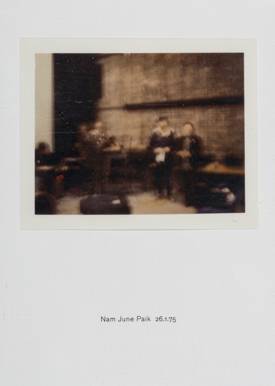 Richard Hamilton (1922-2011) Polaroid Portrait, Nam June Paik 26.1.75