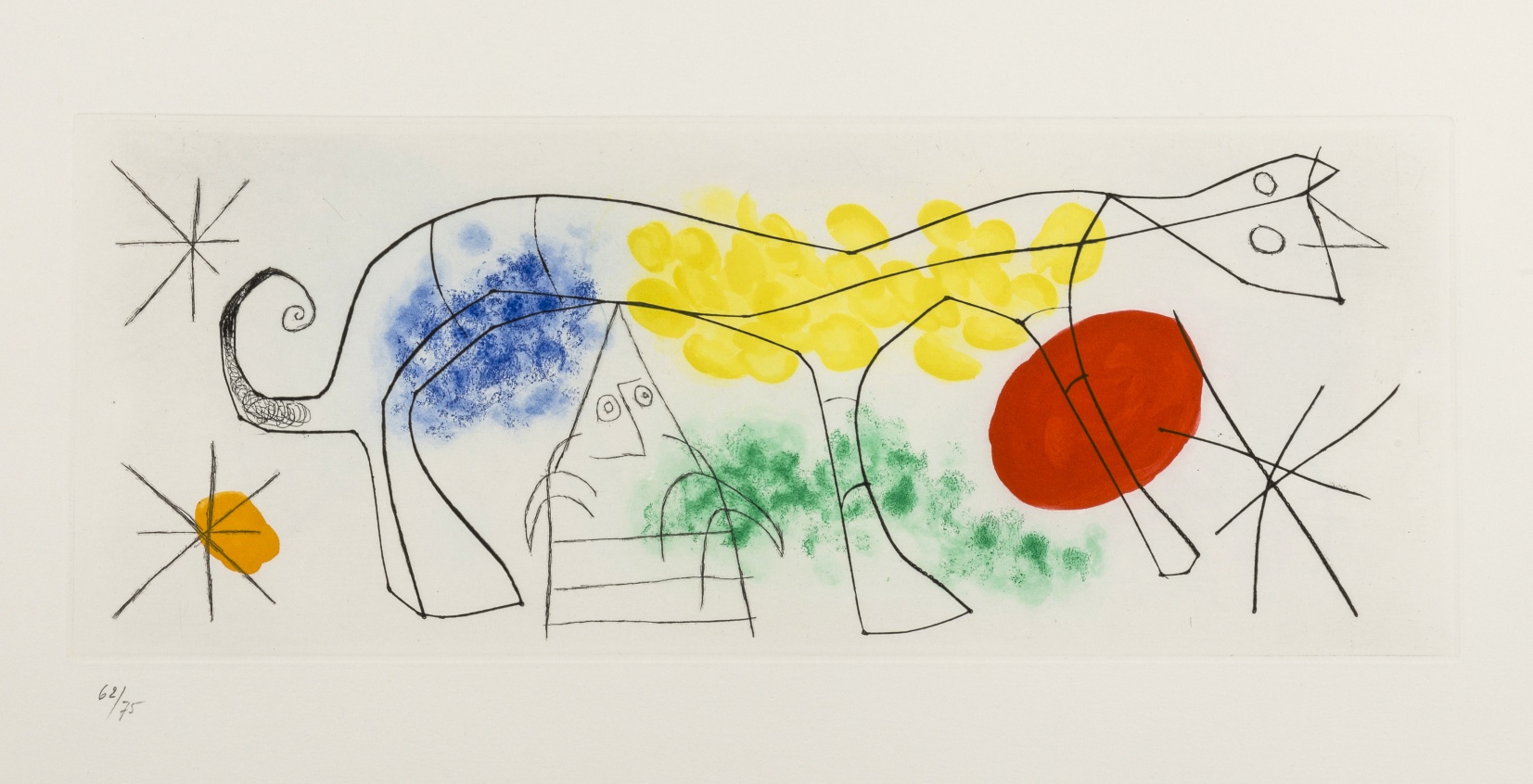 Joan Miro (1983-1983) Untitled (from Satie, Poemes et Chansons) (Dupin 522-524) - Image 2 of 3