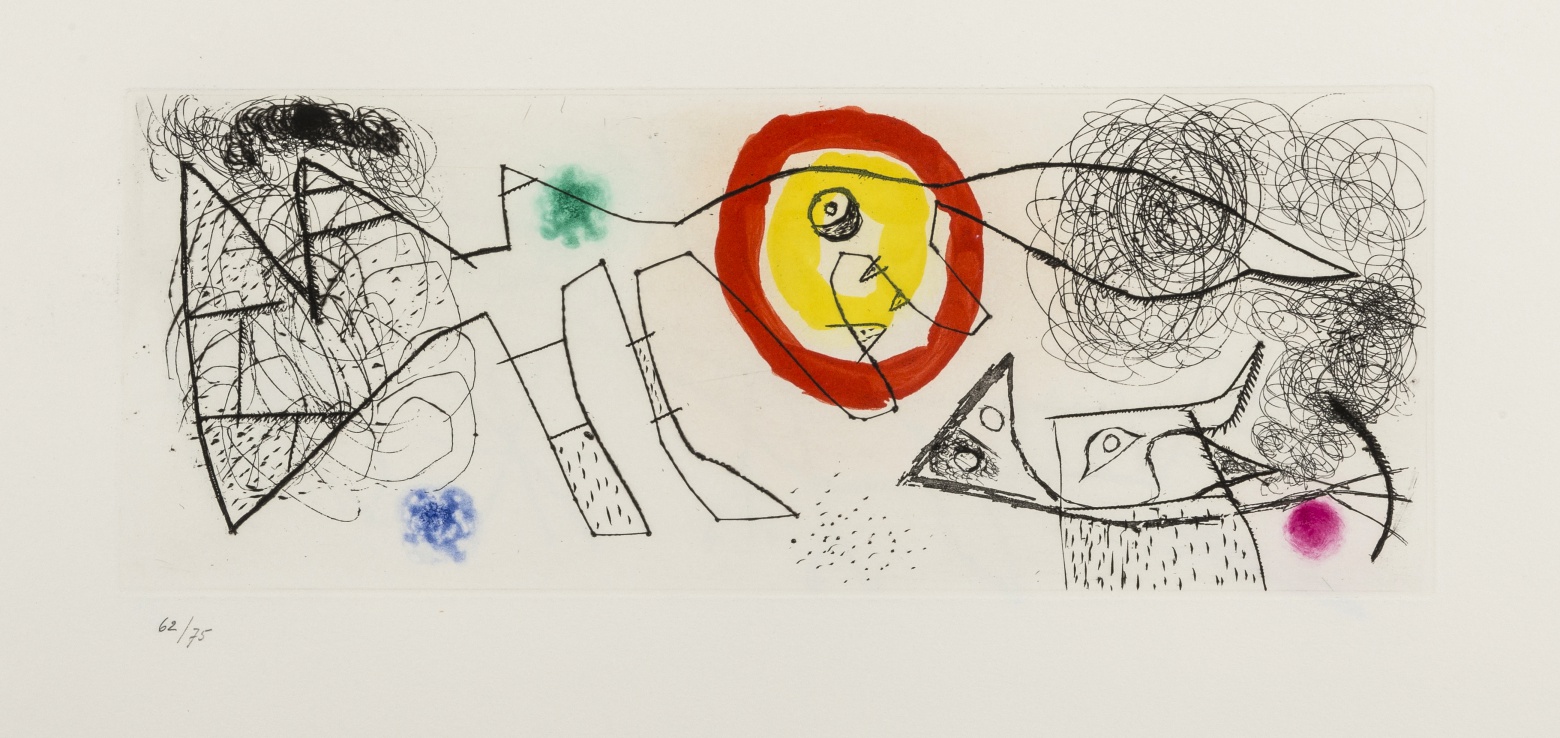 Joan Miro (1983-1983) Untitled (from Satie, Poemes et Chansons) (Dupin 522-524) - Image 3 of 3