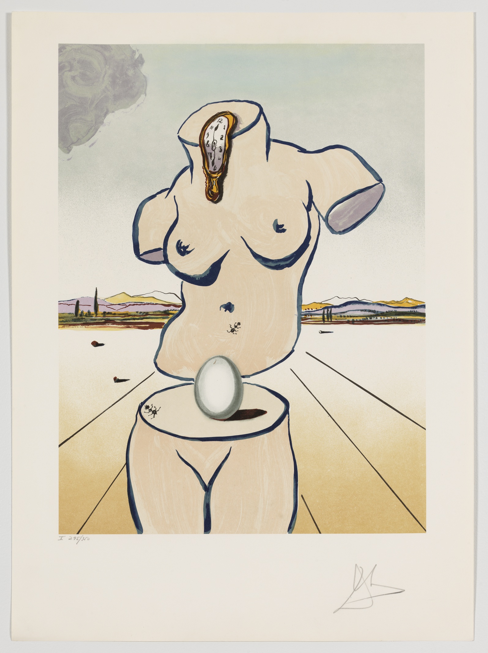 Salvador Dali (1904-1989) Torso (The Birth of Venus) (Michler and Lopsinger 1585)