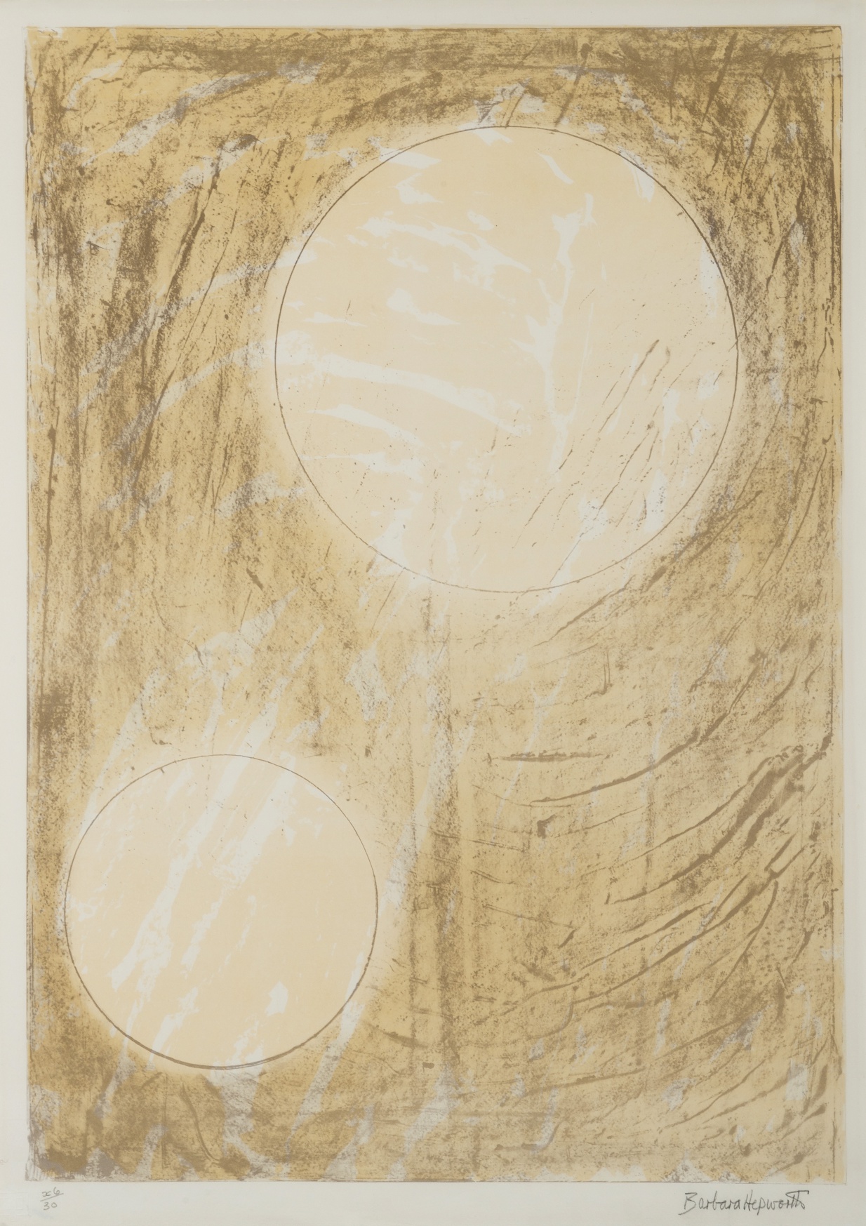 Dame Barbara Hepworth (1903-1975) Sun and Water (from the Aegean Suite)