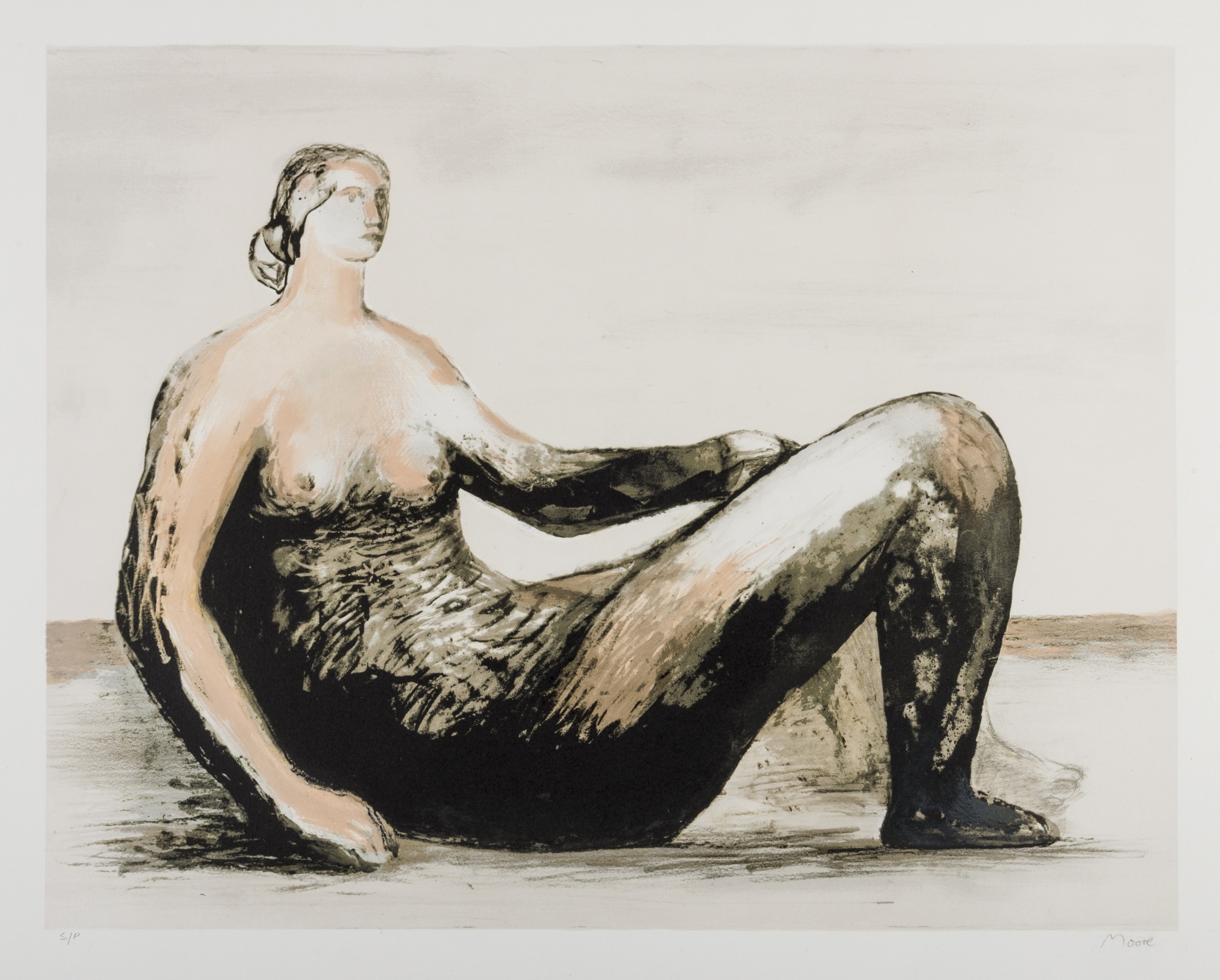 Henry Moore (1896-1986) Reclining Woman IV (Cramer 594)