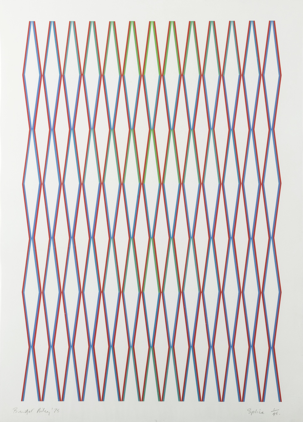 Bridget Riley (b.1931) Splice (Schubert 21)