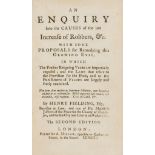 Fielding (Henry) An Inquiry into the Causes of the late Increase of Robbers, 2nd ed., cont. calf, A.