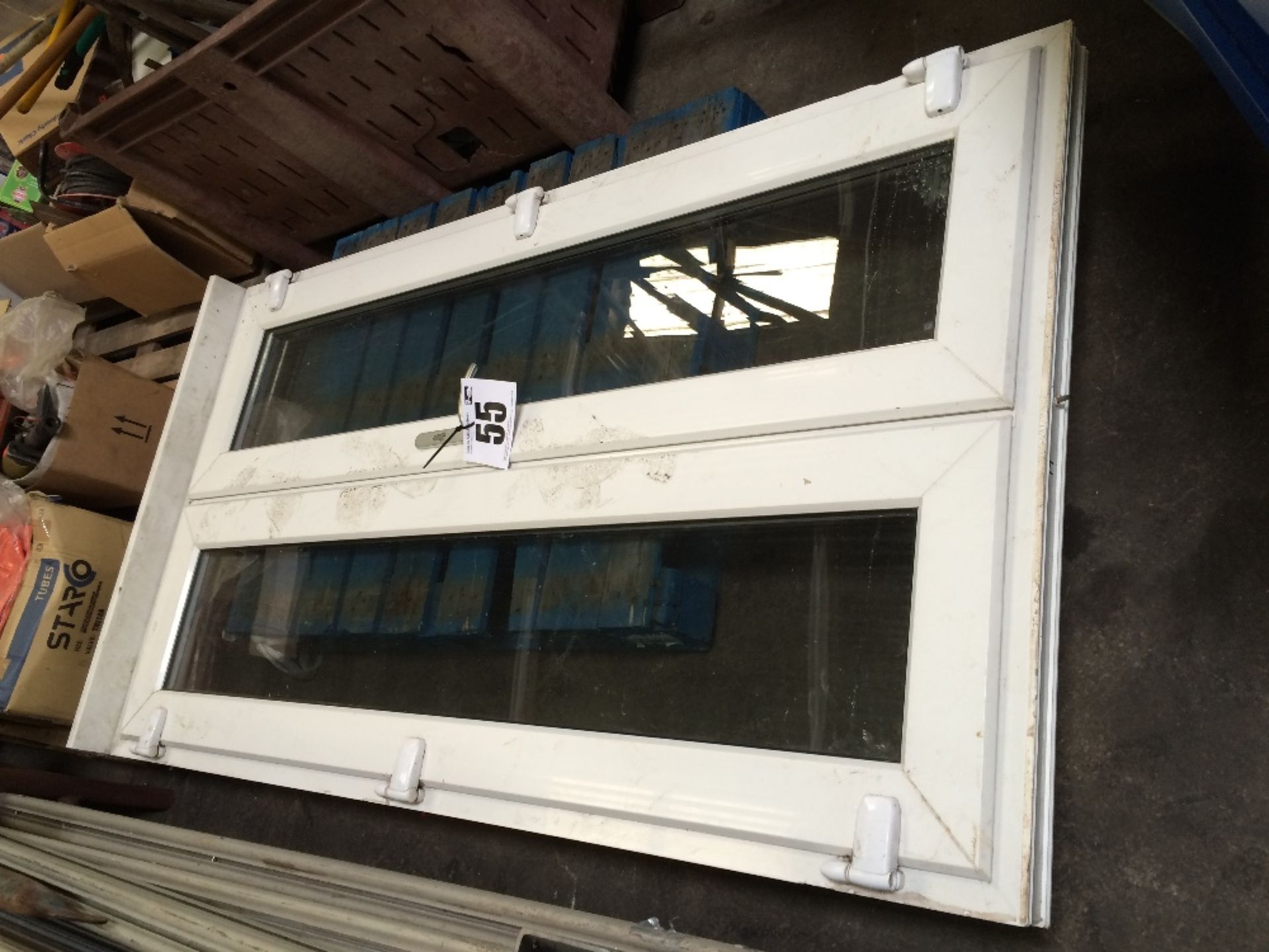 UPVC glazed double marquee door, 2040mm x 1140mm