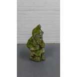 A stoneware garden gnome, 60cm