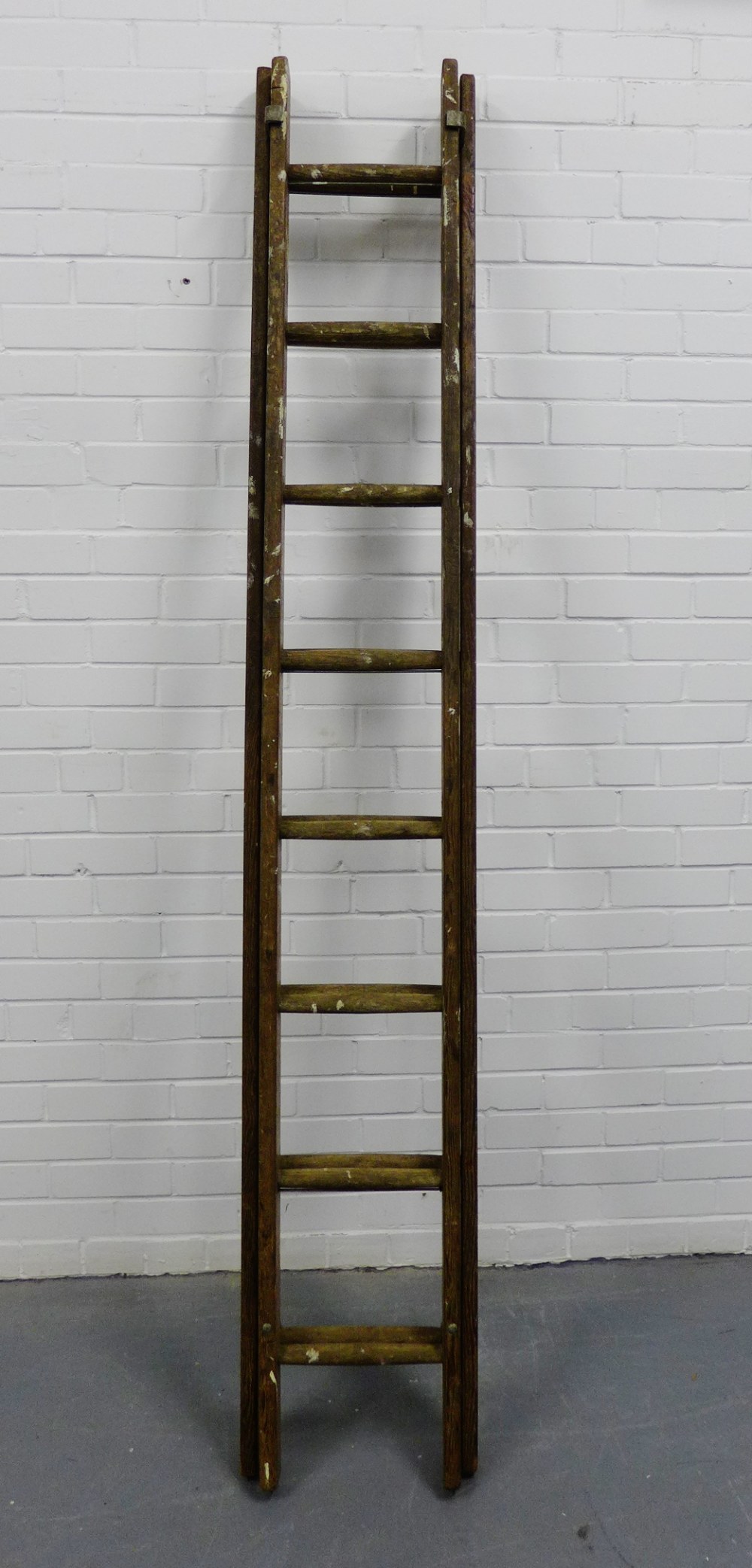 Vintage wooden ladders