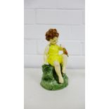 A Royal Worcester 'Friday's Child is Loving and Giving' figure, modelled by Freda Doughty, 16cm high