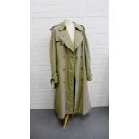 A Burberry ladies Mac, beige with classic check lining