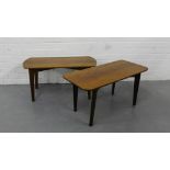 A pair of side tables, 38cm x 78cm (2)