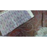 Two Paisley pattern shawls/cloths (2) 320 x 160cm (worn)