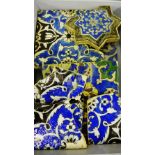 A collection of Persian style tiles (damages)