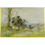 Arthur Willett Country Landscape, watercolour, in a glazed gilt wood frame, 54 x 36cm