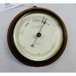 A Negretti & Zambra circular wall barometer
