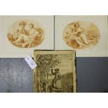 Two allegorical engravings by Francesco Bartolozzi (after G.B. Cipriani) plus one another