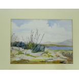 Connemara Landscape Watercolour, signed bottom right with monogram, inscribed and dated 1948,