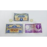 A Commercial Bank of Scotland One Pound Note, dated 1947, the Union Bank of Scotland Ltd One Pound