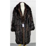 Wilkies of Edinburgh vintage brown fur coat